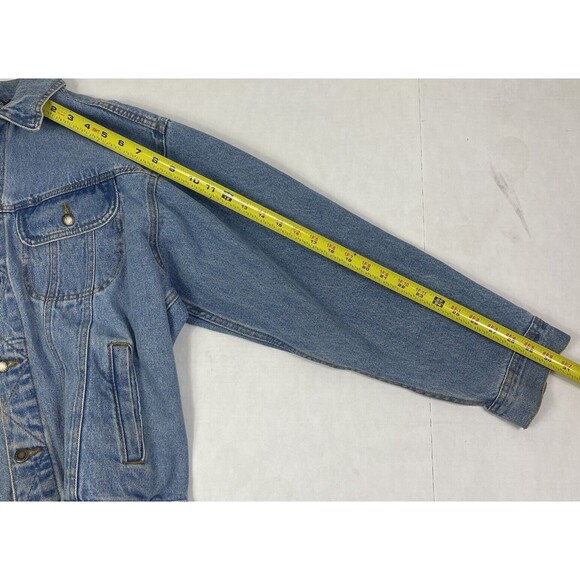 Vintage Wrangler Rugged Wear Jean Jacket XL Mens Denim Trucker Cowboy Western - Picture 12 of 12
